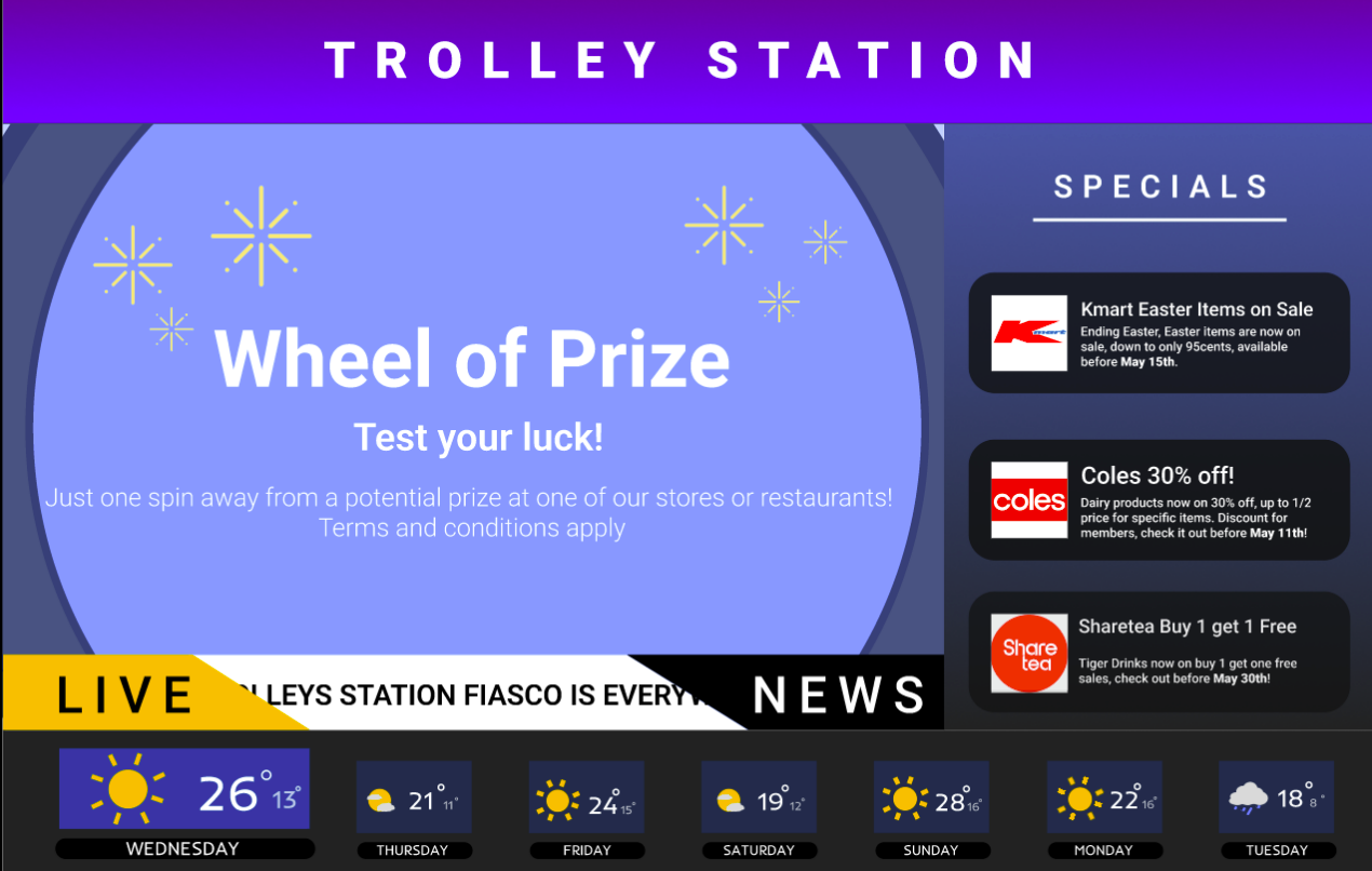 Smart Station Wheel of Prize Page